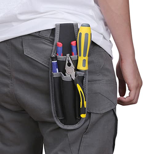 Mini Tool Pouch Electrician's Tool Work Organizer Holder Wear-Resisting Multipurpose for Pliers Screwdrivers Mini Tool Pouch Organizer