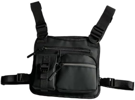 Skiennix Adjustable Nylon Chest Bag - Multi-Functional Sporty Vest for Hiking & Cycling
