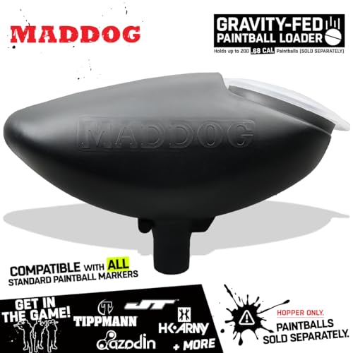 200 Round Gravity-Fed Paintball Hopper - Universal Compatibility