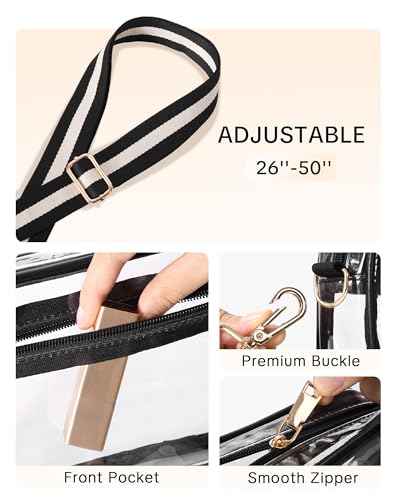 Clear Crossbody Bag for Stadium Events | Water-Resistant PVC