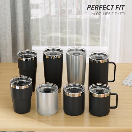 20 oz Tumbler Lid Replacement - BPA Free with Magnetic Slider