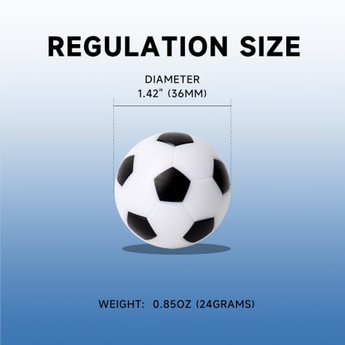 Foosball Replacement Balls - 12 Pack White, 36mm for Standard Tables