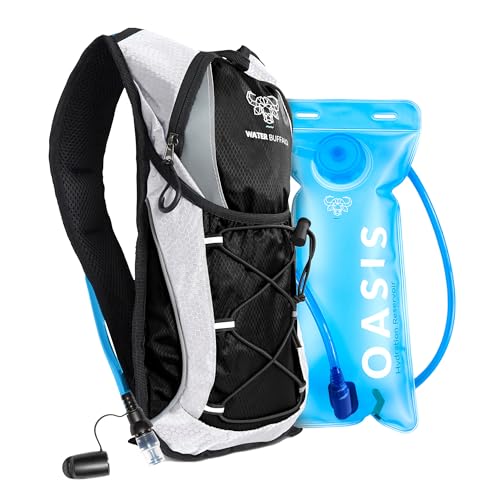 Lightweight Hydration Backpack with 2L Bladder - Black
