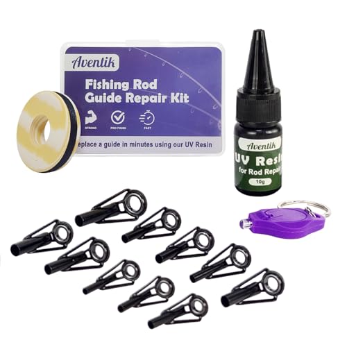 Fishing Rod Tip Repair Kit with UV Adhesive - UV Tip Repair Kit