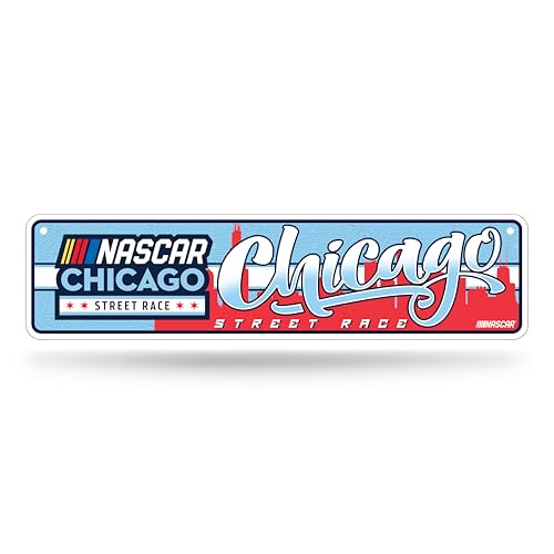 NASCAR Racing Metal Street Sign 4" x 15" - Chicago Street Race