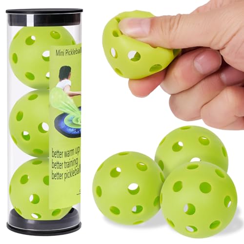 Mini Pickleball Training Balls - Green - Enhance Reaction Time & Coordination
