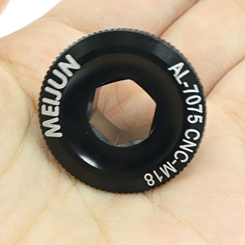 Aluminum Alloy Crankset Arm Bolt for M18 Crank - Black