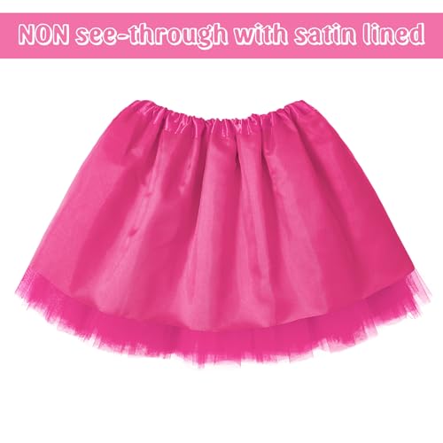 Hot Pink 4-Layer Tutu Dress for Toddlers 2-8 Years