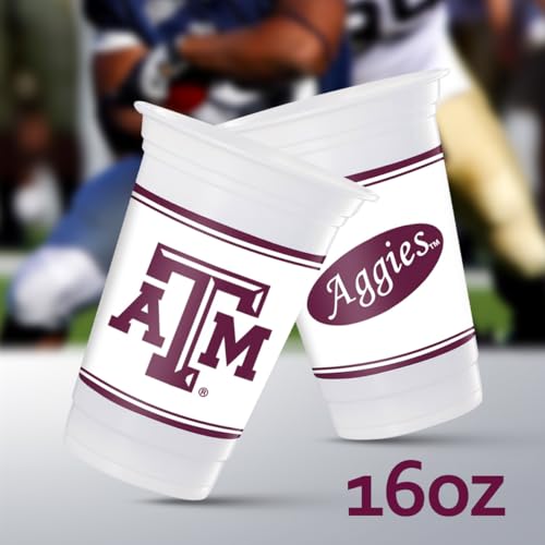 Texas A&M Aggies 16oz Disposable Party Cups – 16 Pack