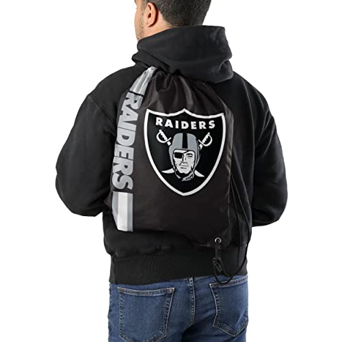 Las Vegas Raiders NFL Big Logo Drawstring Backpack