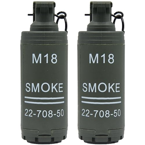 M18 Airsoft Grenade Toys - 2 Pcs Green Tactical Role Play Props