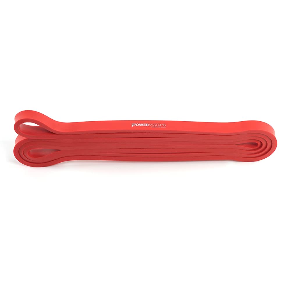 Power Systems Strength Band, Light 5-25 Pounds of Resistance, Closed Loop Band, 41 Inches, Red, (68163)
