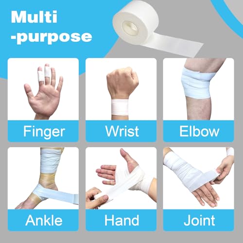 Athletic Tape - White Sports Tape, 1.5in x 33ft - 2 Rolls