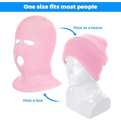 3-Hole Full Face Ski Mask Balaclava - Winter Cap, Blue