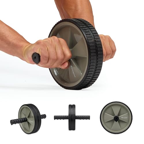Ab Roller Wheel with Dual Non-Skid Wheels - Lightweight Core Trainer