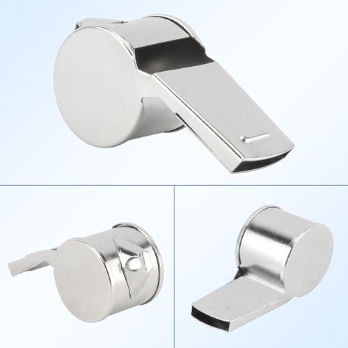 Stainless Steel Coach Whistle with Lanyard - 1 PCS