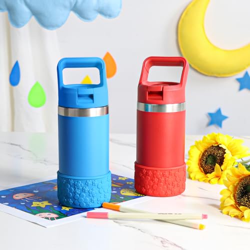 Protective Silicone Water Bottle Boot - 3D Flower Design - King Crab
