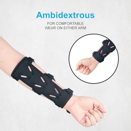 Adjustable Archery Arm Guard - Breathable Forearm Protector for Bow Hunting