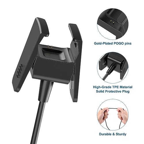 Fitbit Charge 2 Replacement USB Charging Cable - 3.3ft (2 Pack)