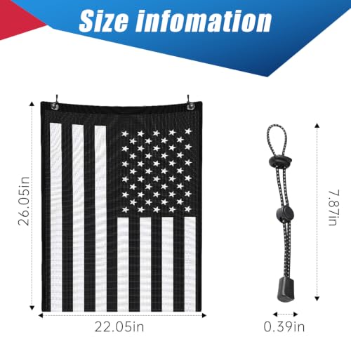 26''x22'' UTV ATV Mesh Trash Bag - American Flag Design