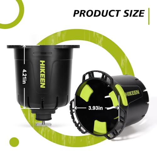 Hikeen 1Pack Multi-Functional Kayak Cup Holder with Rubber Tab & Track Mount
