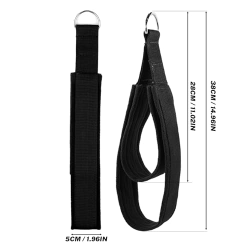 Durable Pilates Straps with Double Loop & D-Ring - 1 Pair