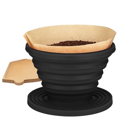 Sierra Camping Pour Over Coffee Dripper - Black, Pack of 1