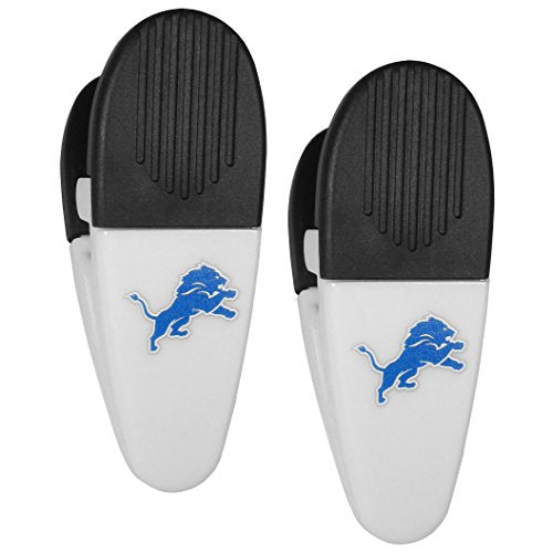 Detroit Lions Chip Clips - Set of 2 Magnet Clips, Team Colors