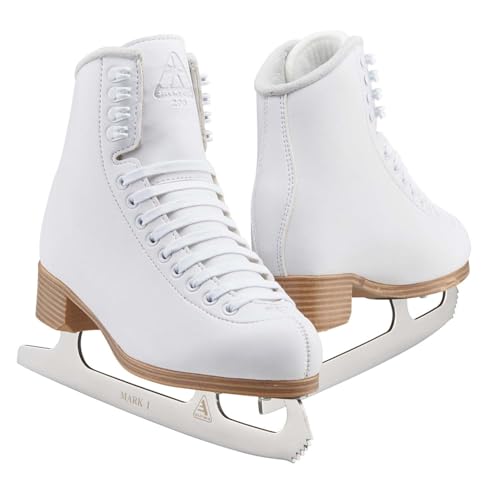 Figure Ice Skates for Women - Jackson Classic 200 Size 7.0 - White with Mark 1 Blades