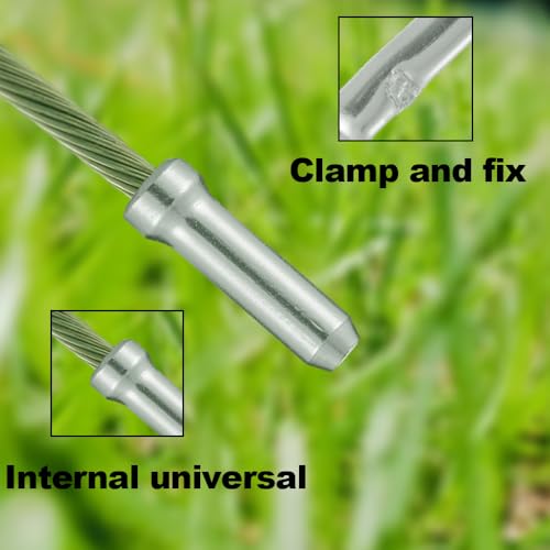 Bike Cable End Caps - 100PCS Silver Alloy Brake & Shift Crimp Tips