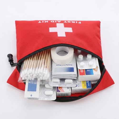 24-Pack Mini Empty First Aid Kit Pouches with Zipper Closure