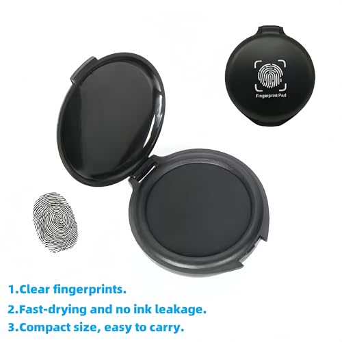 30 Pack FD-258 Fingerprint Kit - Includes Reusable Ink Pad, Instructions, Newest Version (11-1-20) for Fingerprinting SBR & More