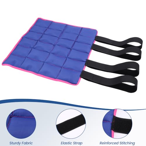 AccompMe Blue Reusable Ice Horse Leg Boot for Injury Recovery, Adjustable Gel Wrap for Legs, Hocks & Hooves