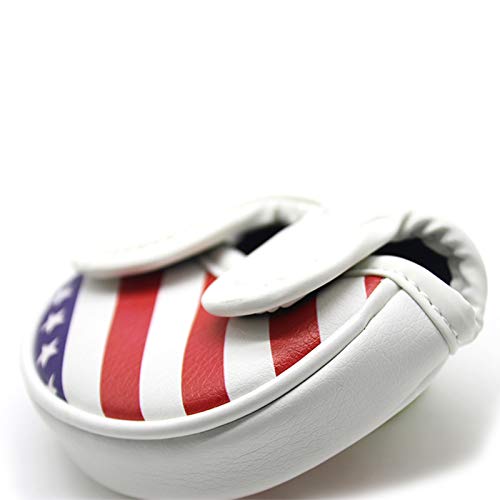 Seacloud Golf Cover USA Flag Star Small Mallet Putter Headcover for Scotty Cameron Taylormade Odyssey Club