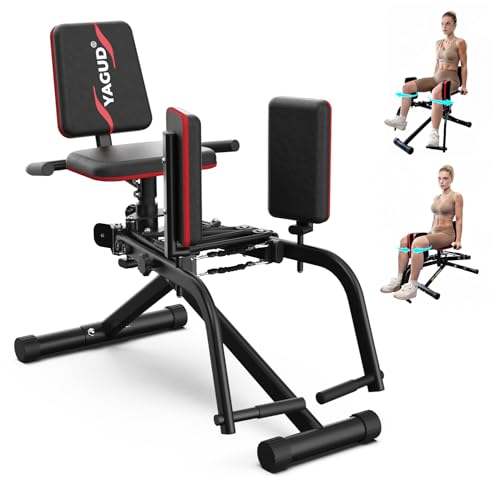 Hip Abductor Machine - 2 in 1 Glute Workout Equipment with 9 Levels