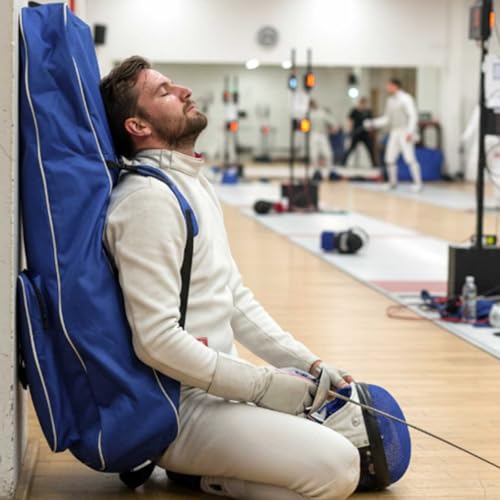 Large Portable Fencing Bag - Waterproof for Epee, Foil, Saber - Blue