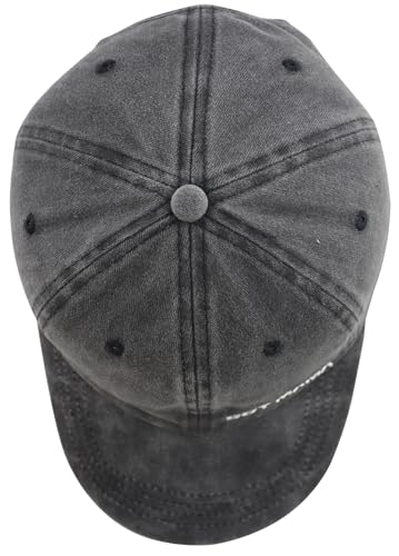 Embroidered Girl & Boy Mama Hat for Women - Mom Birthday Gift, Black