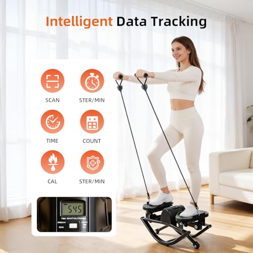 Portable Aerobic Stepper for Full Body Workouts - 250LBS Capacity