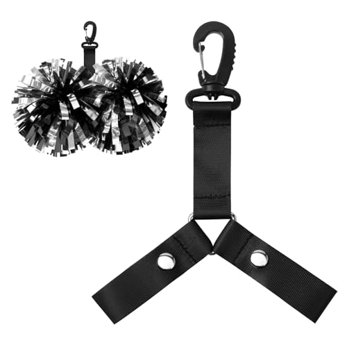Pom Pom Holder Hanger with Snap Button - Black
