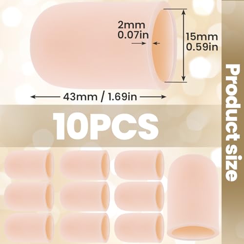 10pcs Silicone Finger Cots - Reusable Thumb Protectors for Arthritis