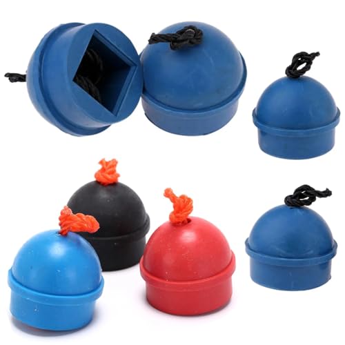 4-Pack Pool Chalk Holder with Cord - Rubber Chalk Organizer