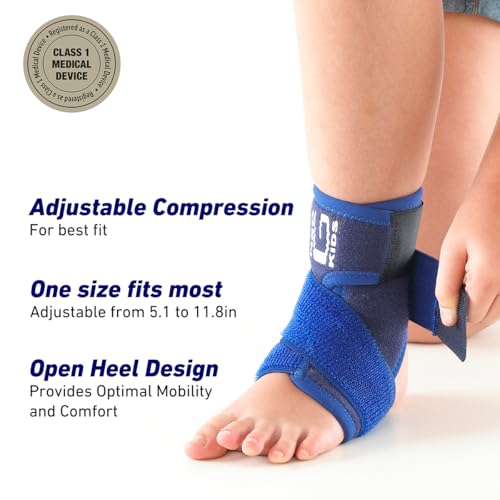Kids Ankle Brace Support for Juvenile Arthritis & Injuries - Adjustable Compression