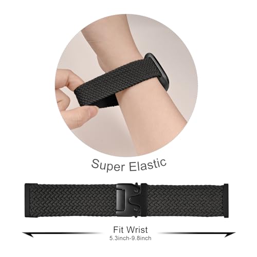 Magnetic Braided Bands for Fitbit Versa 4 & 3 - Deep Cherry
