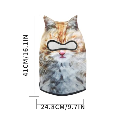3D Cat Balaclava Face Mask - Breathable Ice Silk for Outdoor Activities