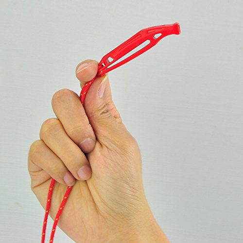 Emergency Whistle with Lanyard - Red & Yellow - High Decibel Safety Signal