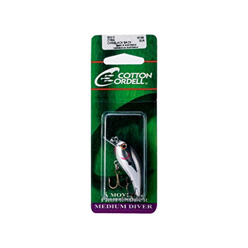 Big O Square-Lip Crankbait Fishing Lure - 2" Chrome Black Back