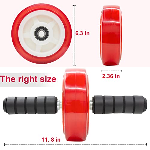 Ab Roller Wheel - 880 lbs Capacity, Portable Core Exercise Equipment