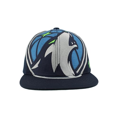 NBA Minnesota Timberwolves Snapback Hat Unisex Adjustable Flat Bill Black