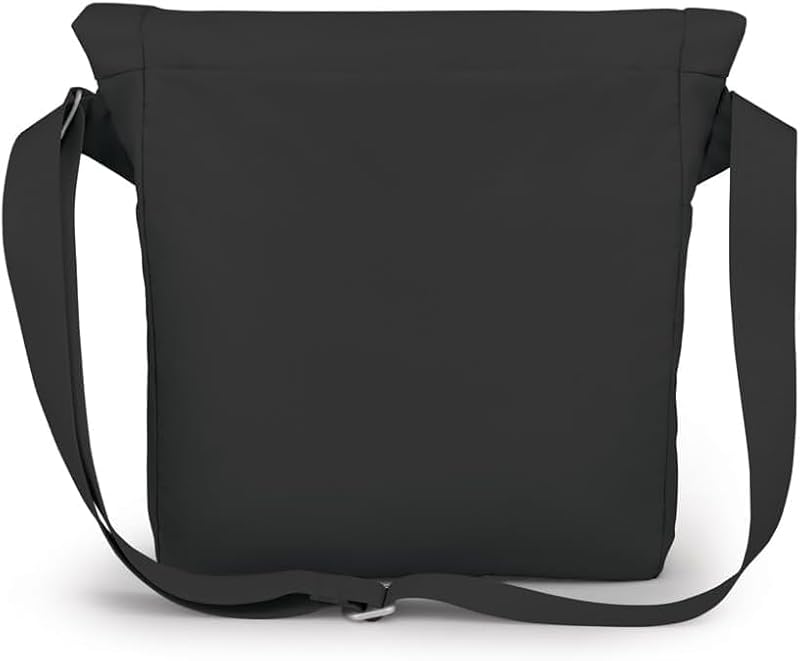 Osprey Arcane Everyday Crossbody Bag - Black, Adjustable & Fold-Over Design