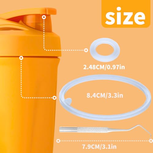 Replacement Silicone Gaskets for BlenderBottle Strada - 9 Pack